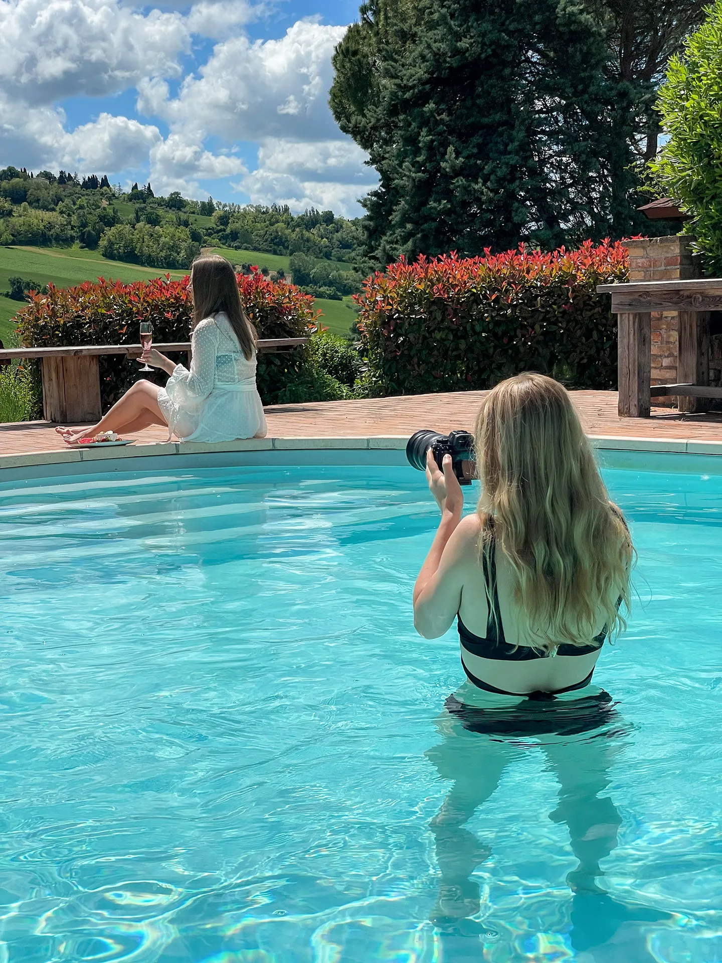 Real estate photography for holiday homes — a shot from a photo shoot